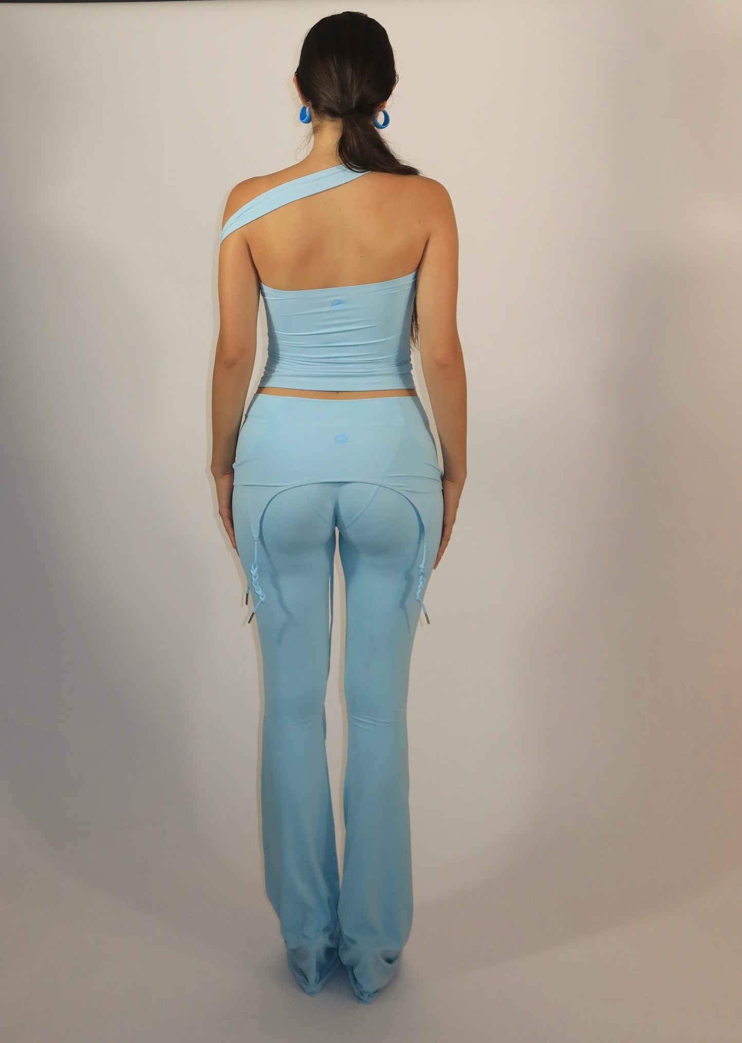 FIGURES Sky Fold Over Pants adjustable drawstring waistband detail