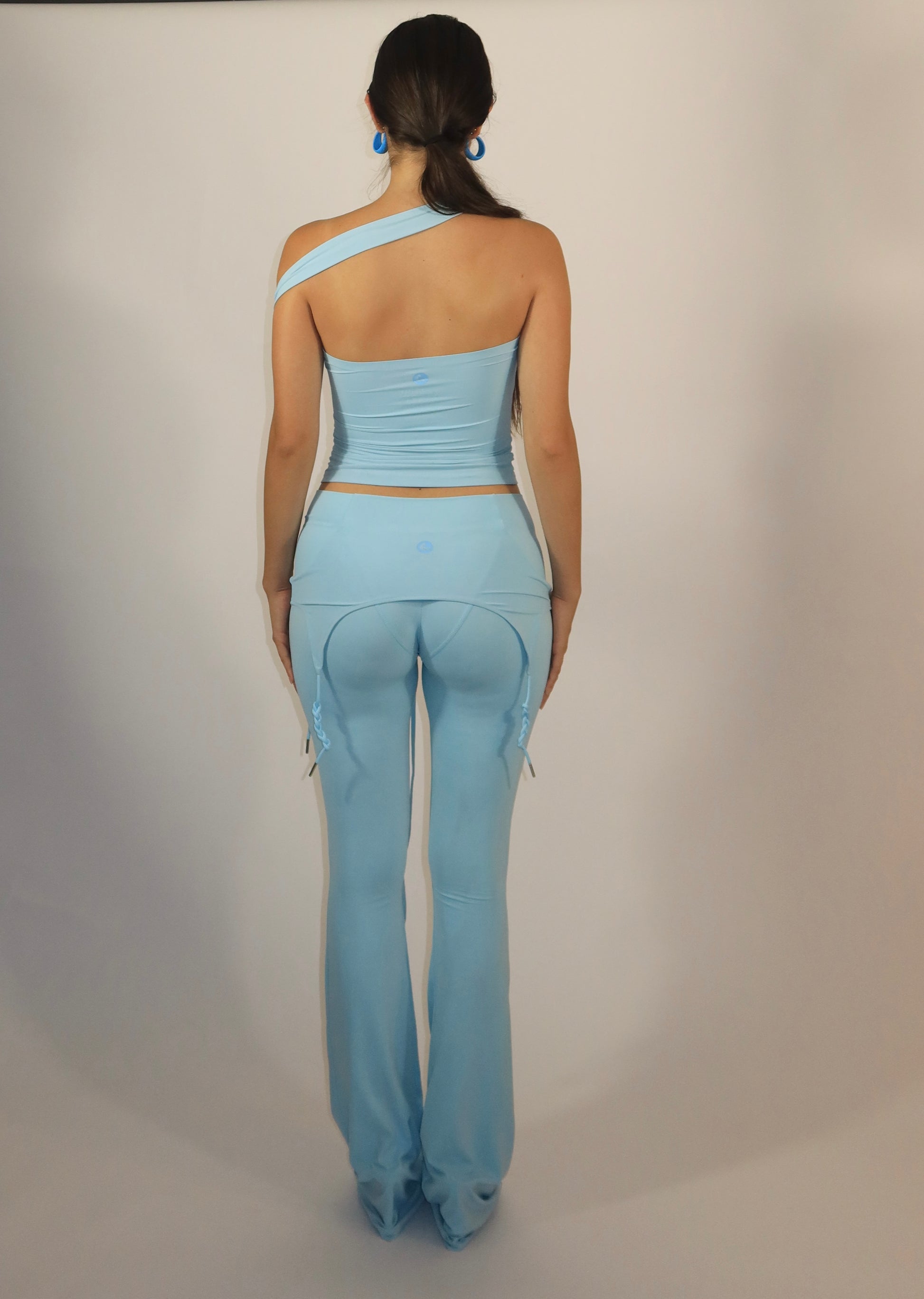 FIGURES Sky Fold Over Pants adjustable drawstring waistband detail